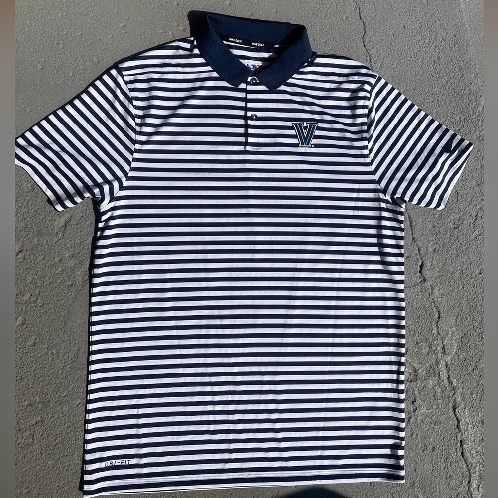 Villanova Nike Golf Shirt Polo ⛳️ Dri Fit Sz M Big East Conference